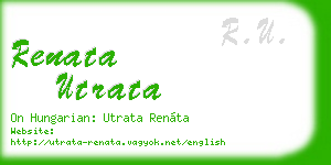 renata utrata business card